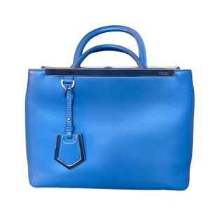 Fendi Petite Sac 2jours Elite Tote in Royal blue